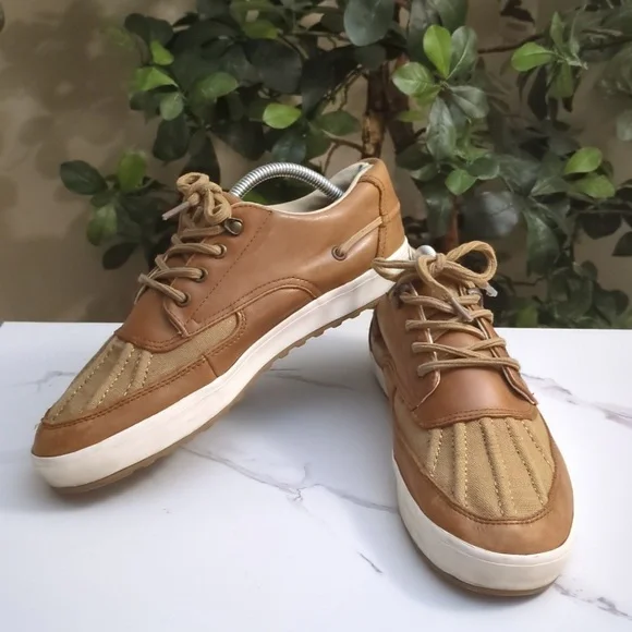 Men's Tan Leather Casual Shoes - Picture 8 of 11